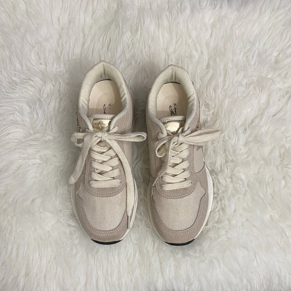 Vintage Havana Women Shoes Run Nude Glitter Sneaker Size 7